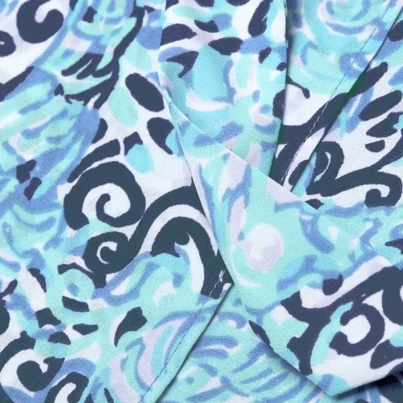 NWT Lilly Pulitzer MYLEE Tie Front Skort in Light Aqua SPRITZ Size 00 Ret.$78 - Picture 3 of 7